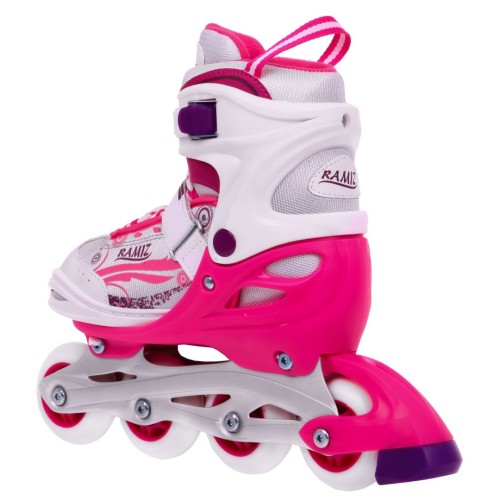 Korčule,  inline korčule, Sada 4v1 30-33 Ružové