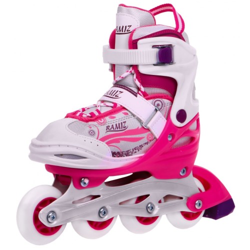 Korčule,  inline korčule, Sada 4v1 30-33 Ružové