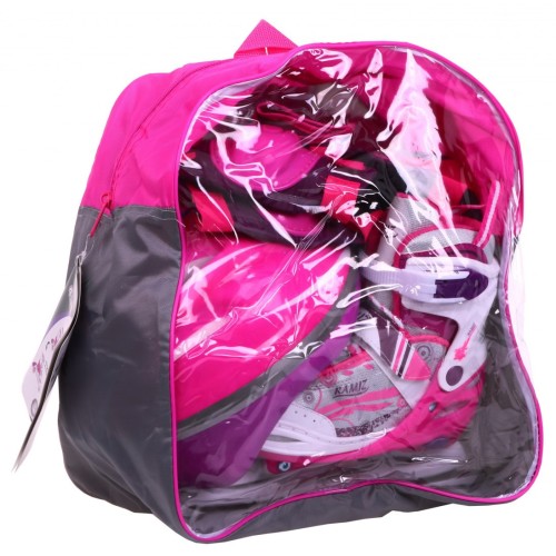 Korčule,  inline korčule, Sada 4v1 30-33 Ružové