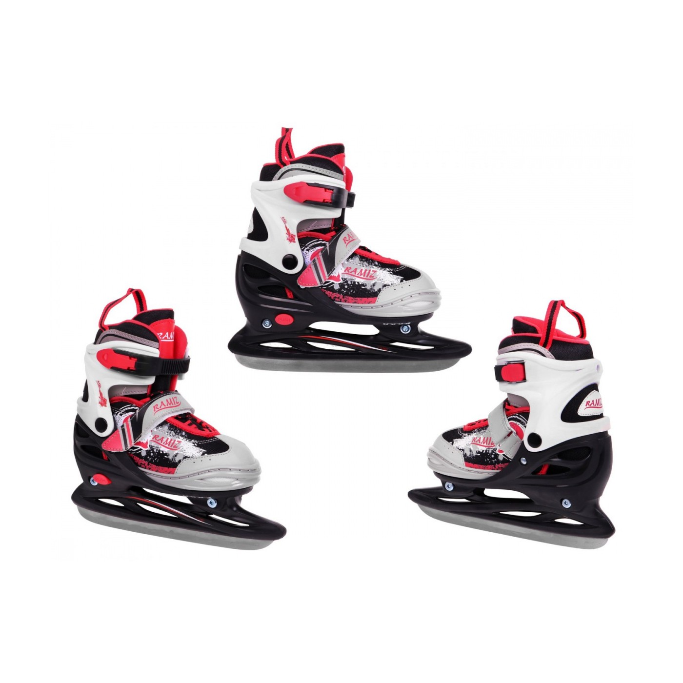 Korčule,  inlinekorčule, Sada 4v1 34-37 Červené