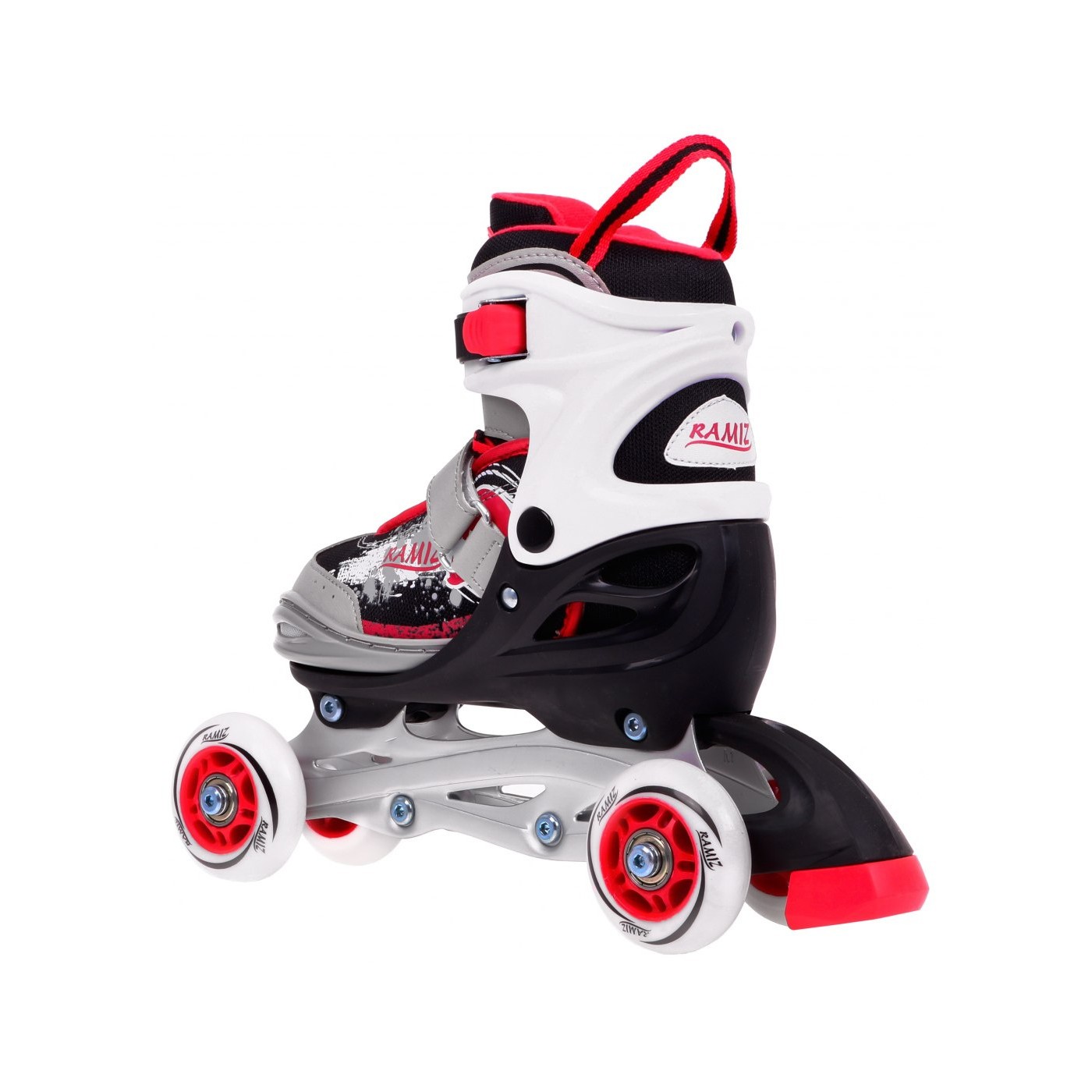 Korčule,  inlinekorčule, Sada 4v1 34-37 Červené