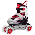 Korčule,  inlinekorčule, Sada 4v1 34-37 Červené