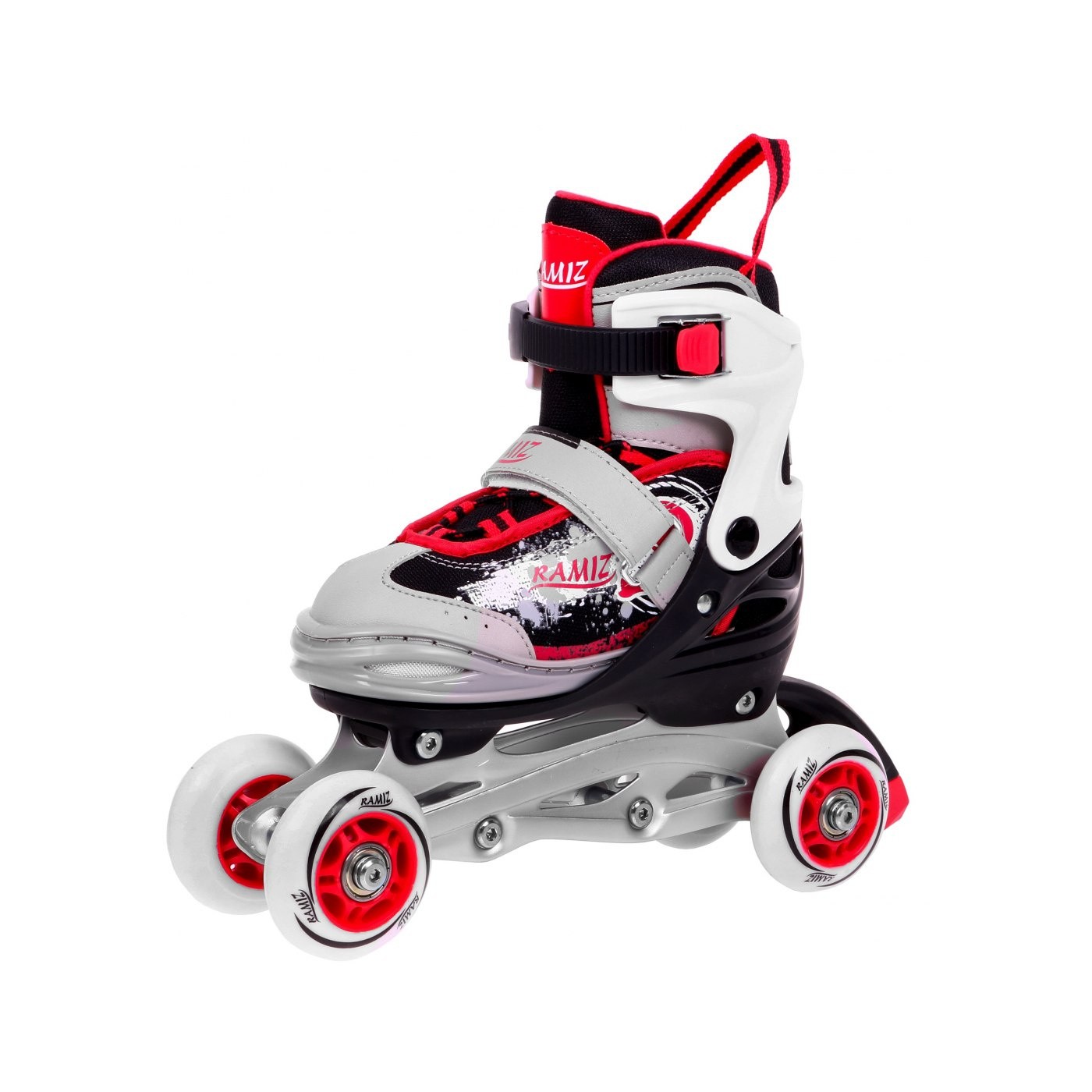Korčule,  inlinekorčule, Sada 4v1 34-37 Červené