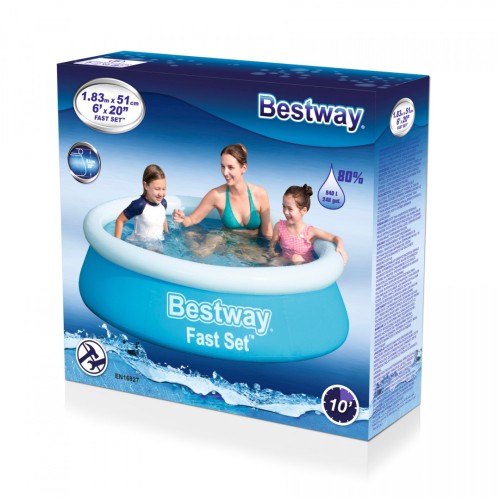 Bazén expanznýFast Set 183x51 6FT BESTWAY + Opravná záplata