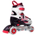 Korčule,  inlinekorčule, Sada 4v1 34-37 Červené