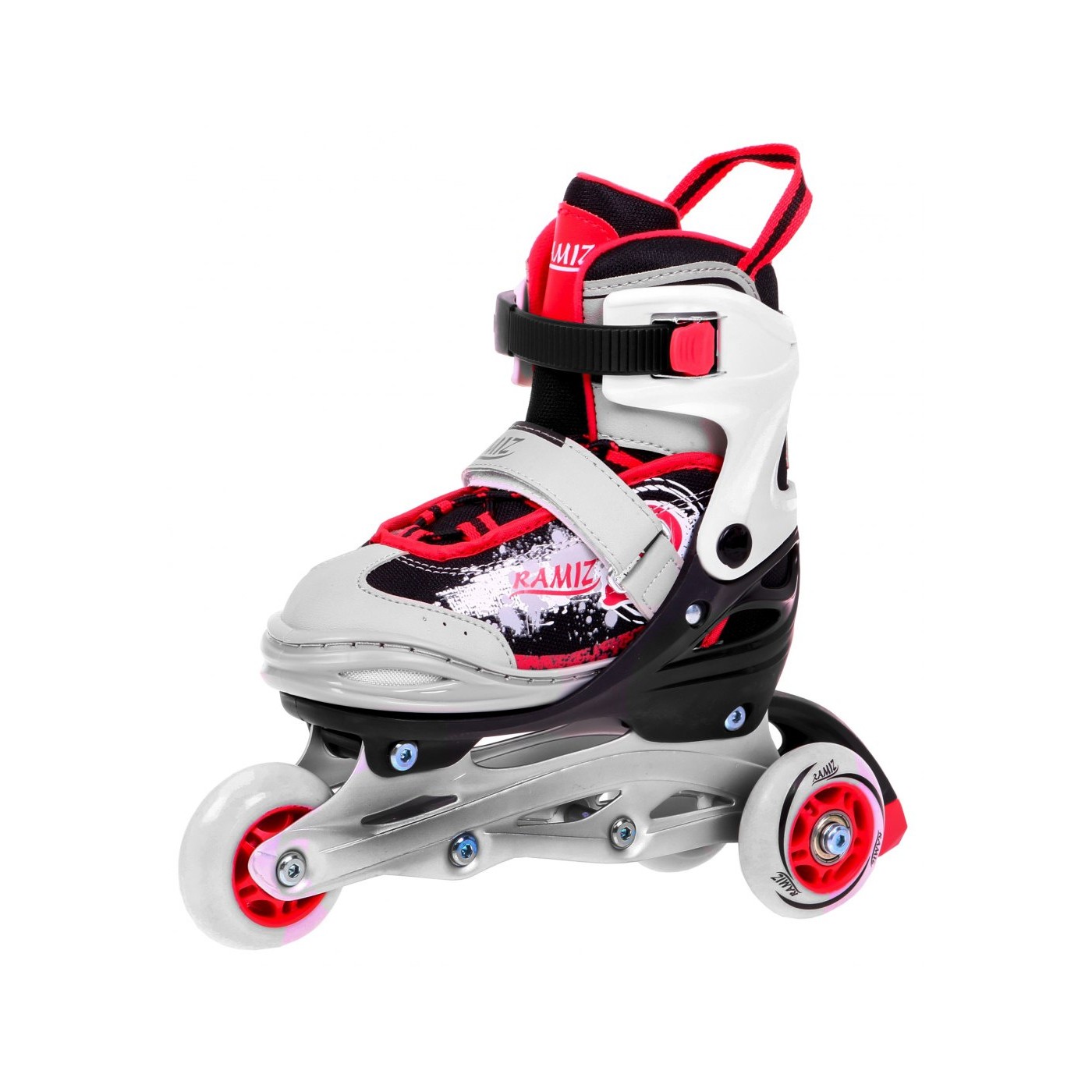 Korčule,  inlinekorčule, Sada 4v1 34-37 Červené