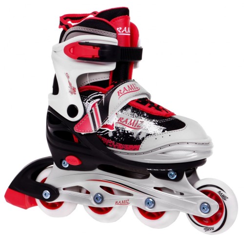 Korčule,  inlinekorčule, Sada 4v1 34-37 Červené