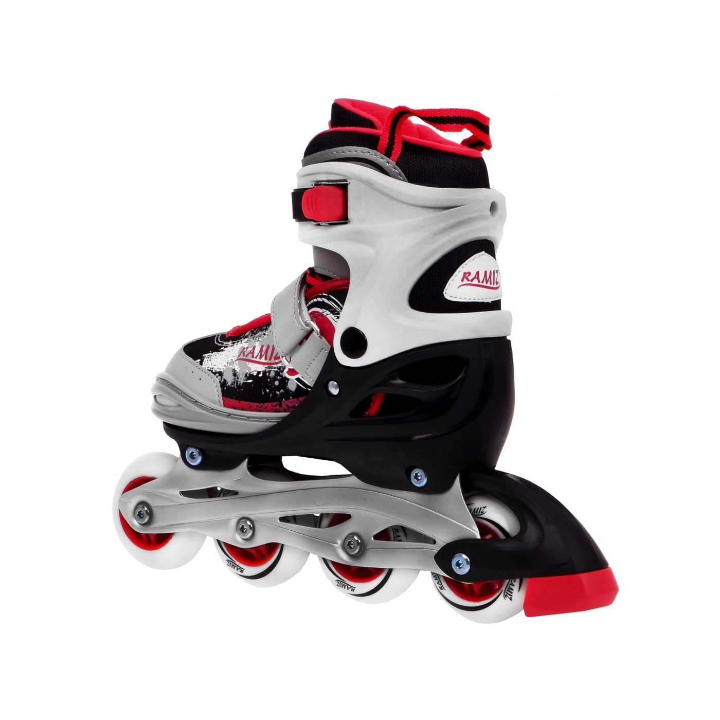 Korčule,  inlinekorčule, Sada 4v1 34-37 Červené