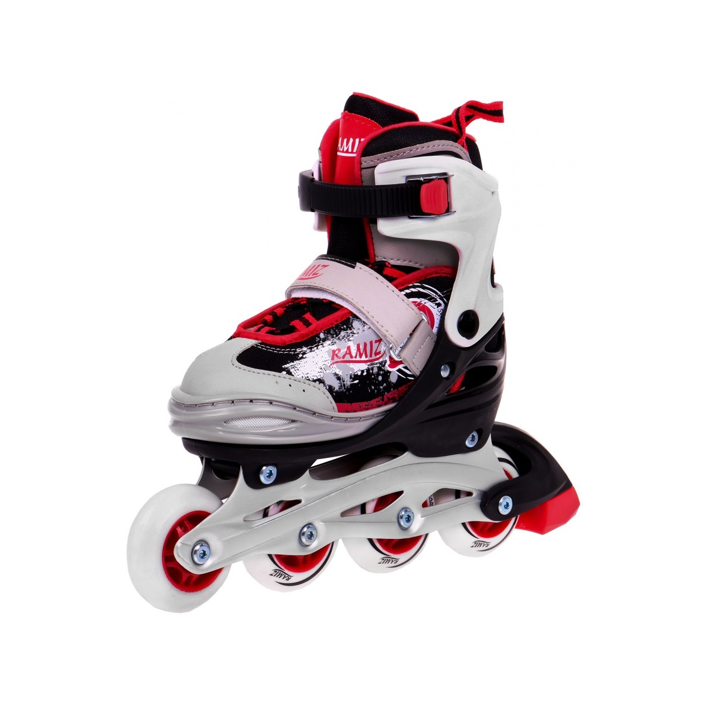 Korčule,  inlinekorčule, Sada 4v1 34-37 Červené
