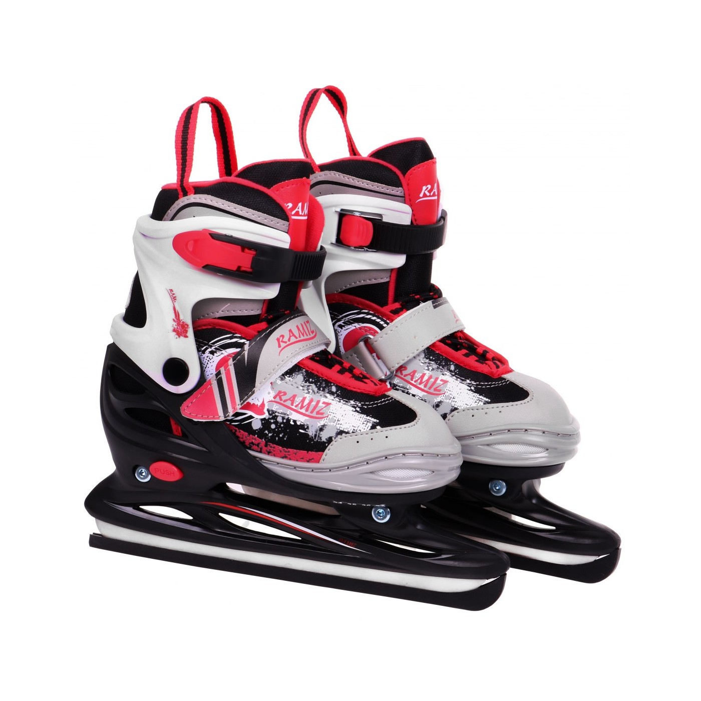 Korčule,  inlinekorčule, Sada 4v1 34-37 Červené