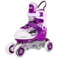 Korčule,  inline korčule, Sada 4v1 34-37 Fialové