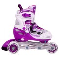 Korčule,  inline korčule, Sada 4v1 34-37 Fialové