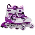 Korčule,  inline korčule, Sada 4v1 34-37 Fialové