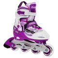 Korčule,  inline korčule, Sada 4v1 34-37 Fialové