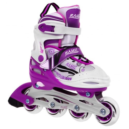 Korčule,  inline korčule, Sada 4v1 34-37 Fialové