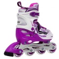 Korčule,  inline korčule, Sada 4v1 34-37 Fialové