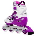 Korčule,  inline korčule, Sada 4v1 34-37 Fialové