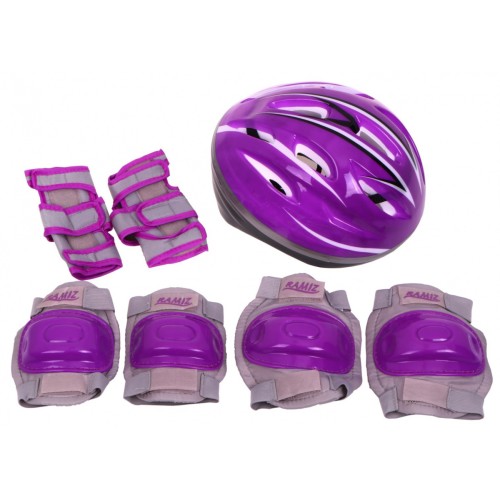 Korčule,  inline korčule, Sada 4v1 34-37 Fialové