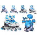 Korčule,  inline korčule, Sada 4v1 34-37 Modré