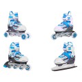 Korčule,  inline korčule, Sada 4v1 34-37 Modré