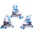 Korčule,  inline korčule, Sada 4v1 34-37 Modré