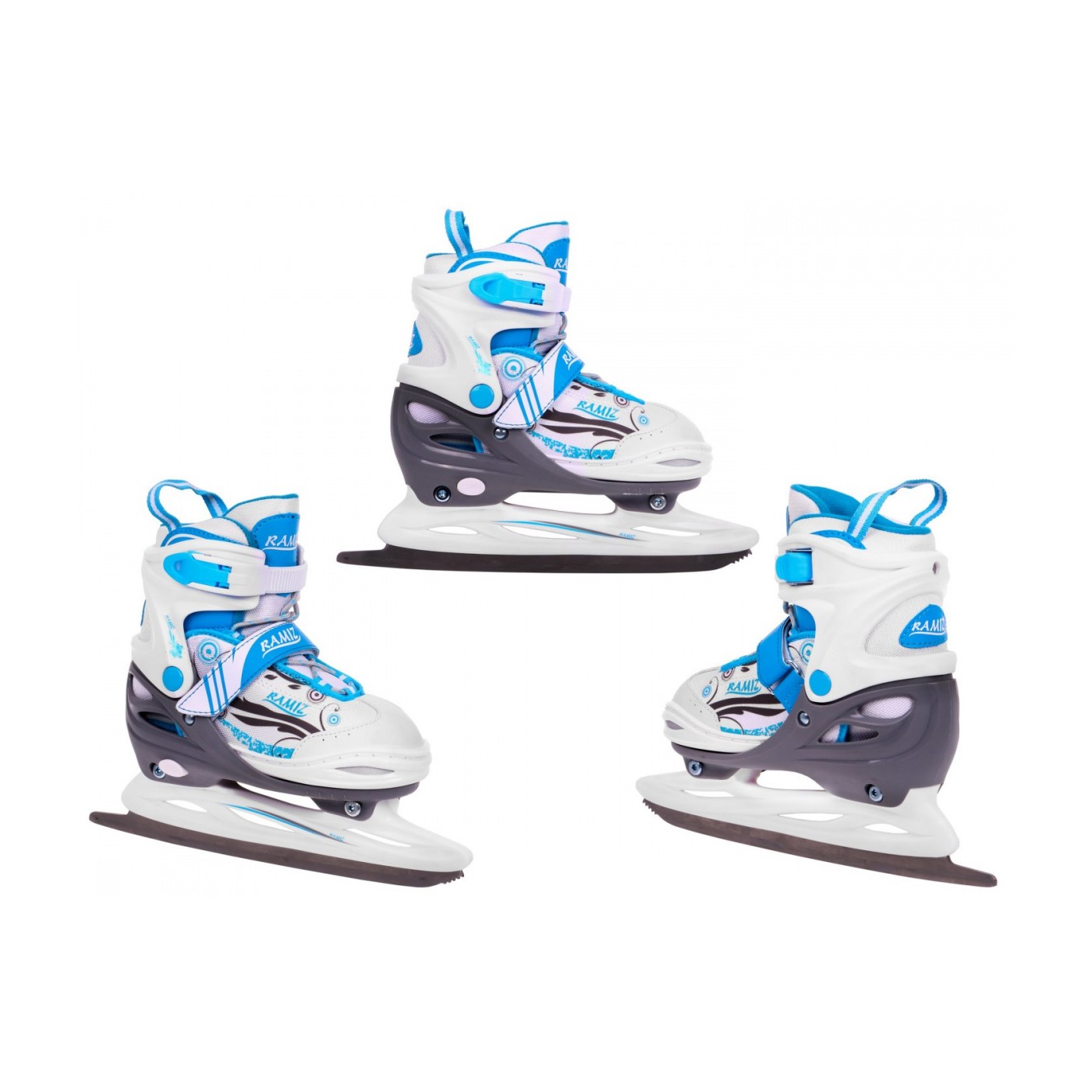Korčule,  inline korčule, Sada 4v1 34-37 Modré