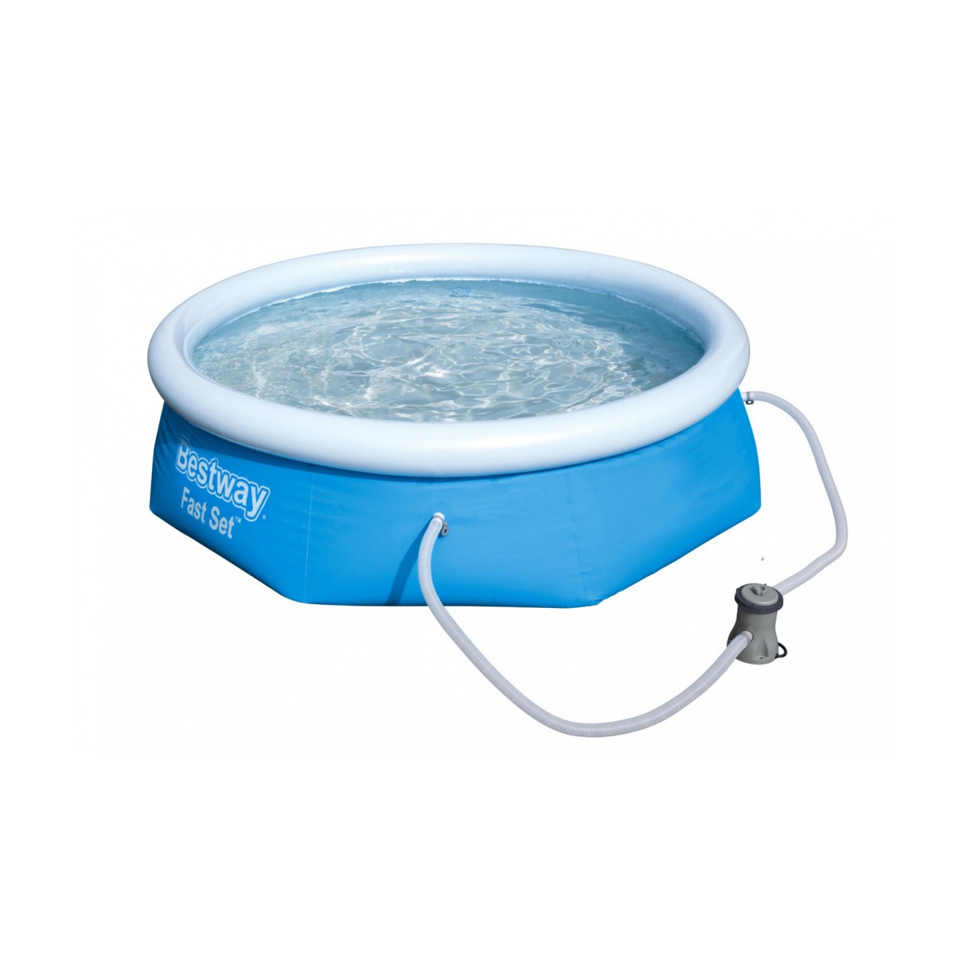 Bazén expanzný 8FT 244x66cm BESTWAY + Pumpa + Filter + Opravná záplata