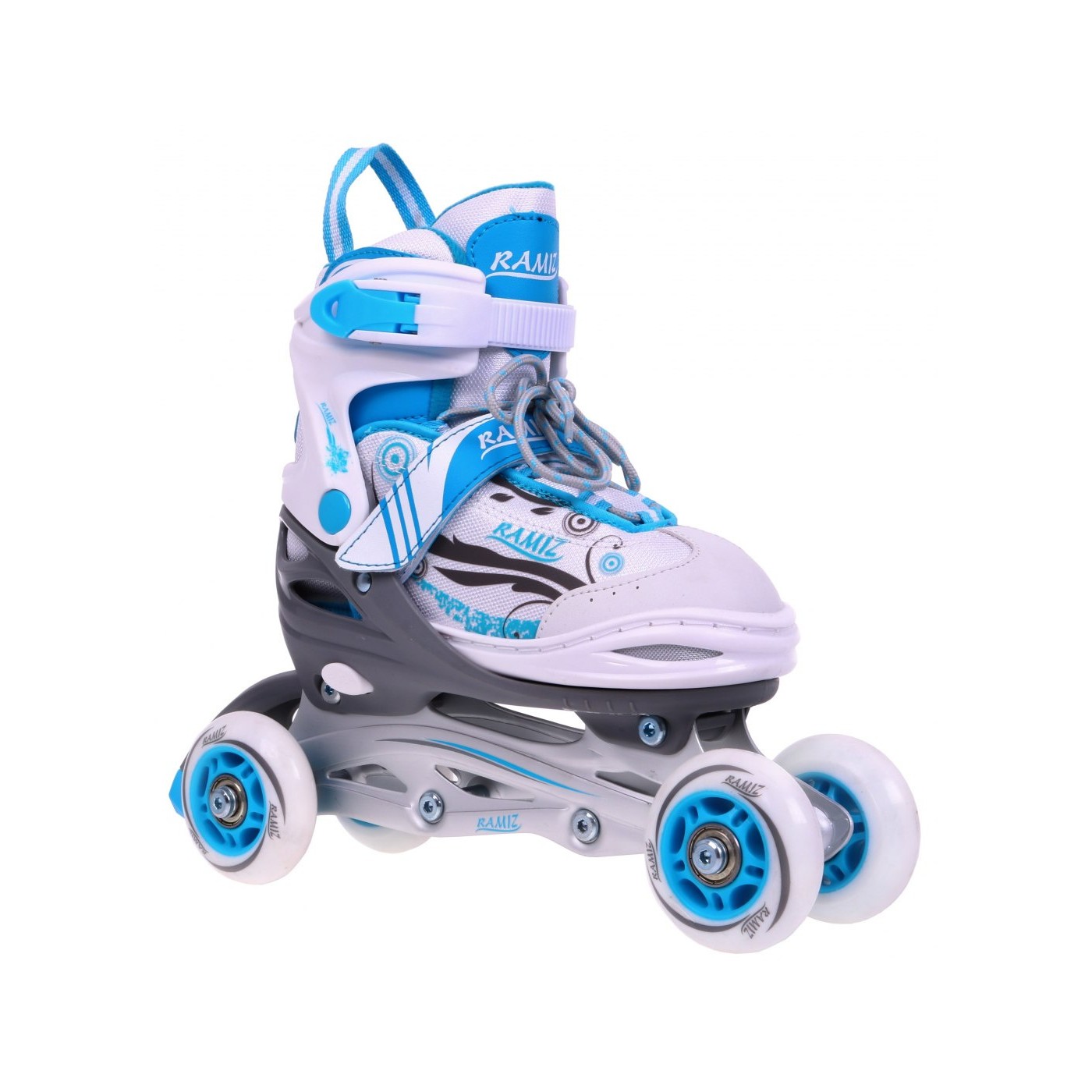 Korčule,  inline korčule, Sada 4v1 34-37 Modré