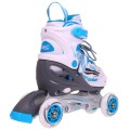 Korčule,  inline korčule, Sada 4v1 34-37 Modré