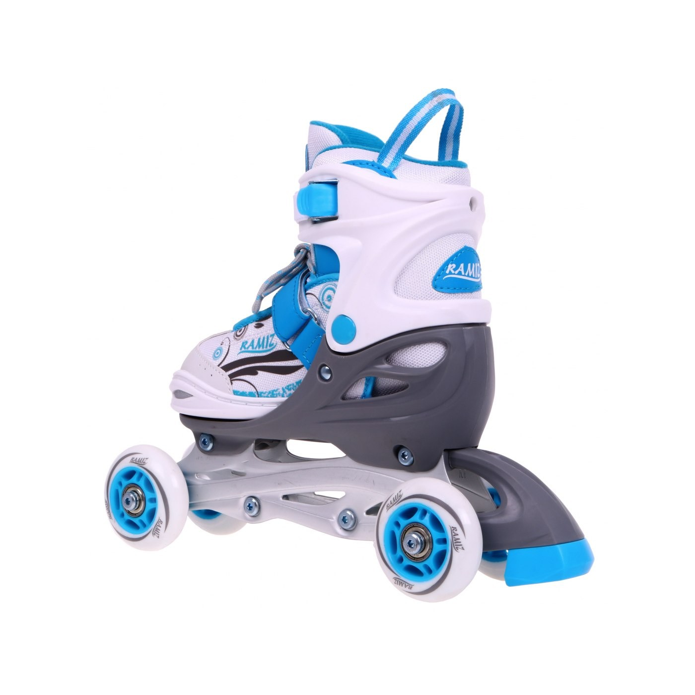 Korčule,  inline korčule, Sada 4v1 34-37 Modré