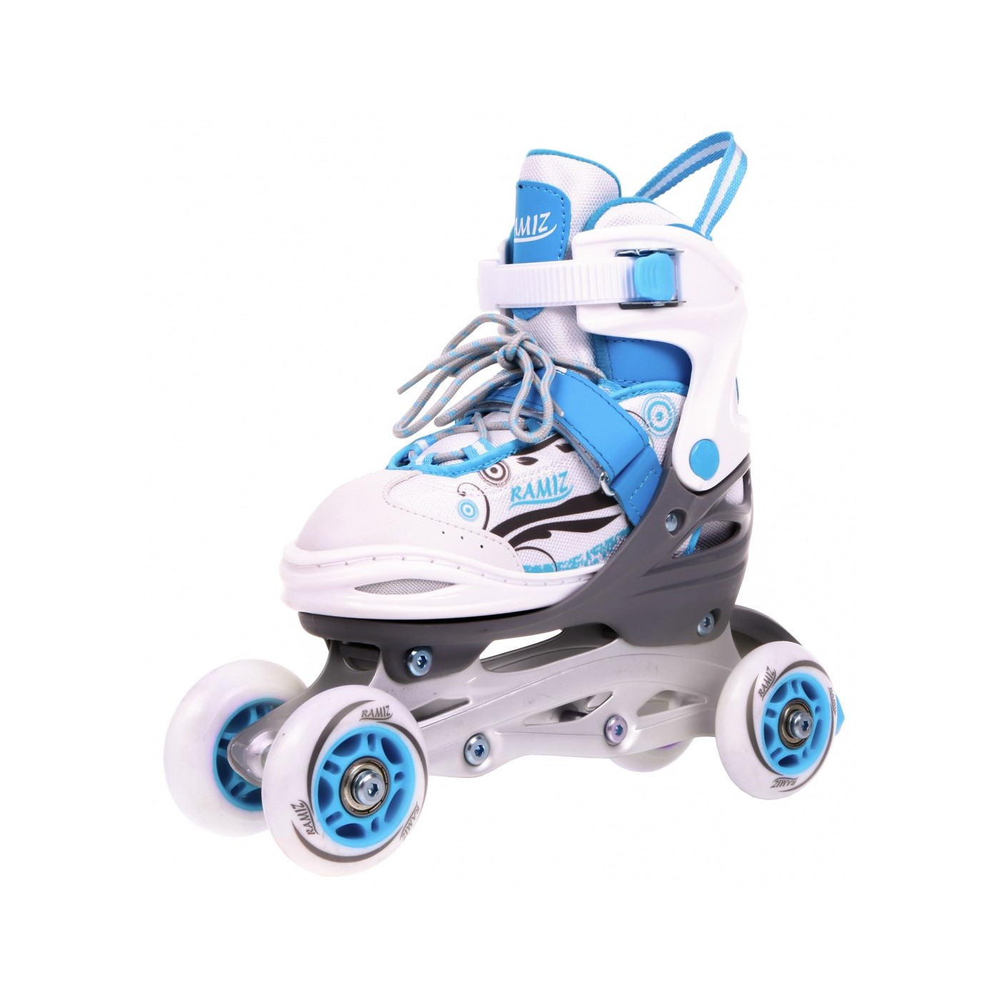 Korčule,  inline korčule, Sada 4v1 34-37 Modré