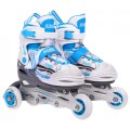 Korčule,  inline korčule, Sada 4v1 34-37 Modré
