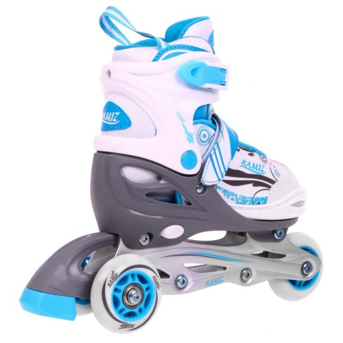 Korčule,  inline korčule, Sada 4v1 34-37 Modré