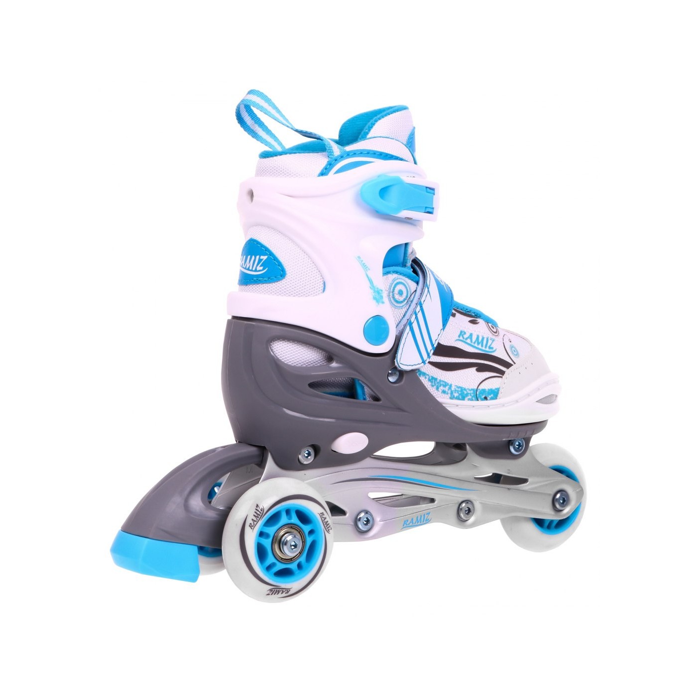 Korčule,  inline korčule, Sada 4v1 34-37 Modré