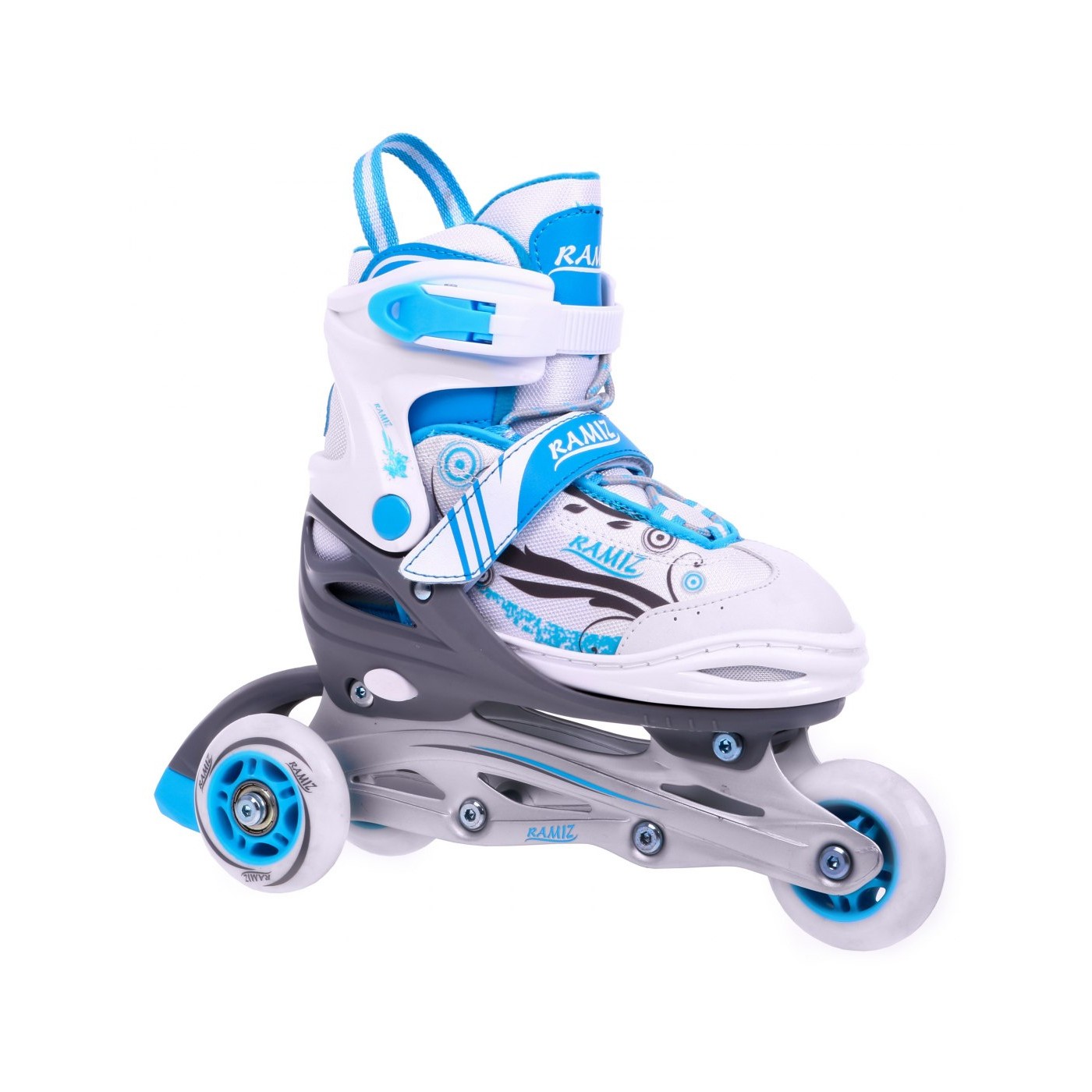 Korčule,  inline korčule, Sada 4v1 34-37 Modré