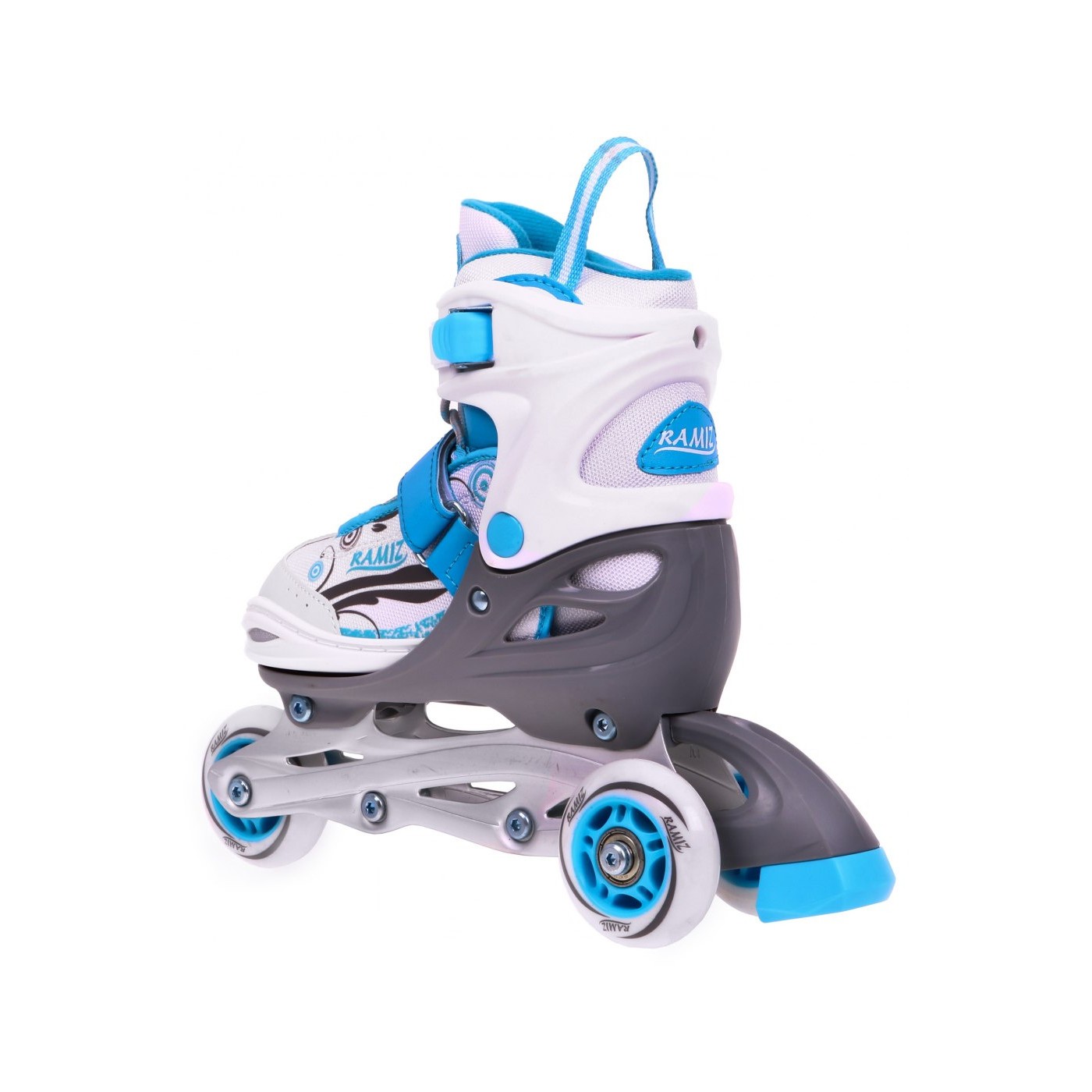 Korčule,  inline korčule, Sada 4v1 34-37 Modré