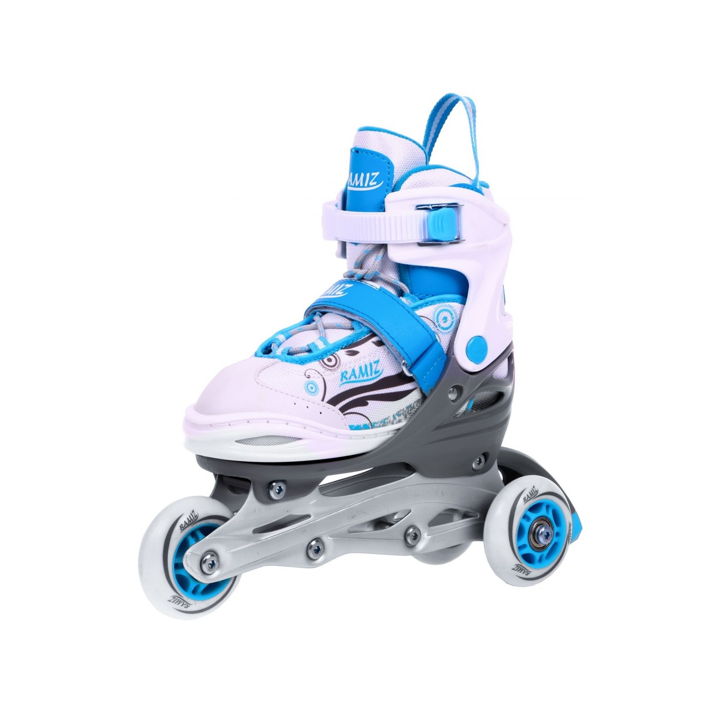 Korčule,  inline korčule, Sada 4v1 34-37 Modré