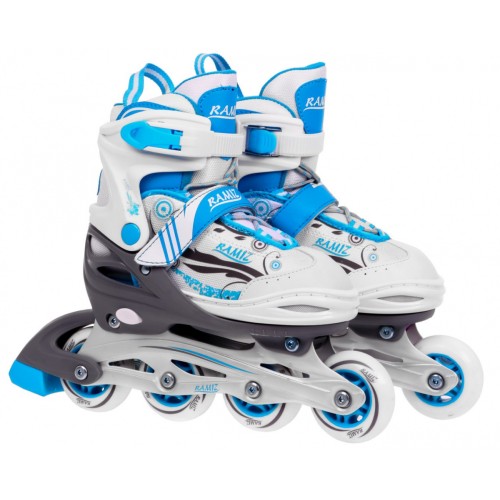 Korčule,  inline korčule, Sada 4v1 34-37 Modré