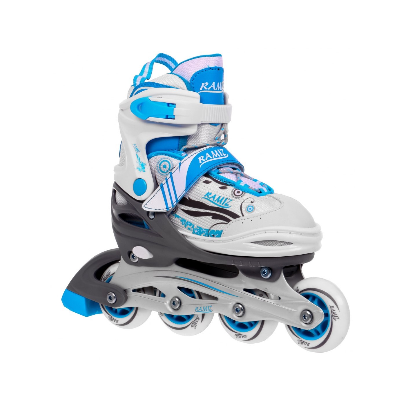 Korčule,  inline korčule, Sada 4v1 34-37 Modré