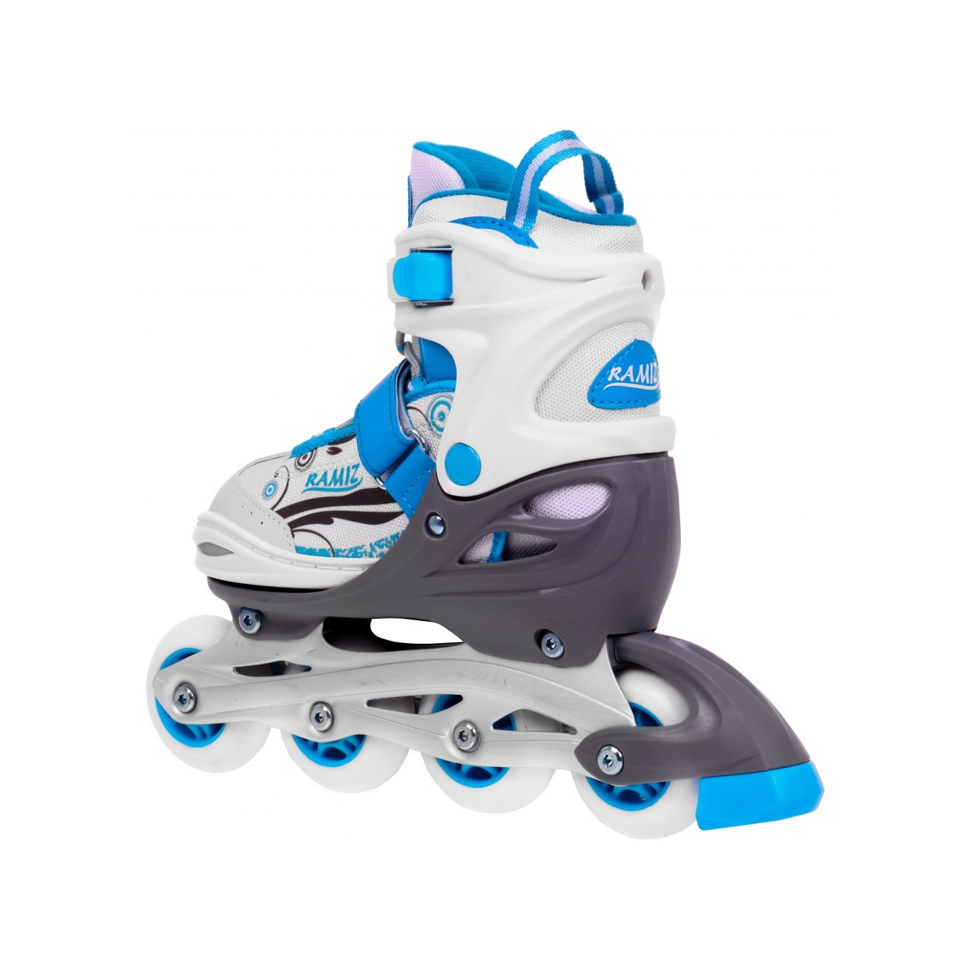 Korčule,  inline korčule, Sada 4v1 34-37 Modré