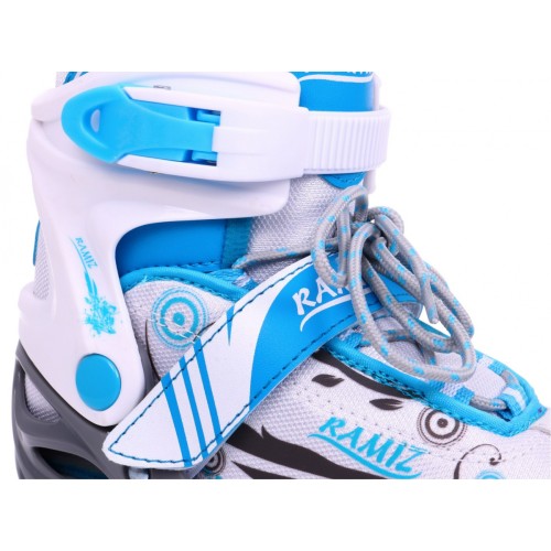 Korčule,  inline korčule, Sada 4v1 34-37 Modré