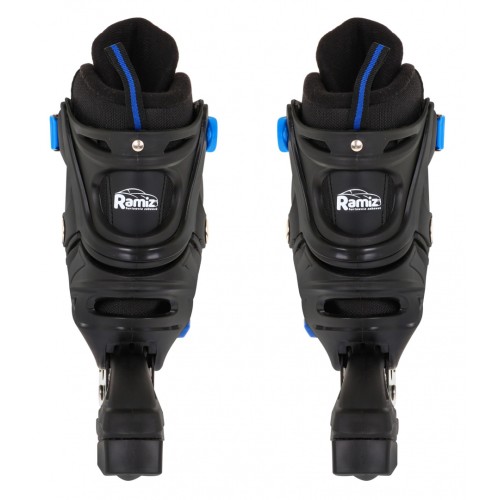 Sada 4v1 Korčule dvojradové korčule pre deti Veľkosť 34-38 Modrý