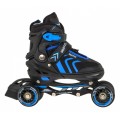 Sada 4v1 Korčule dvojradové korčule pre deti Veľkosť 39-43 Modrý