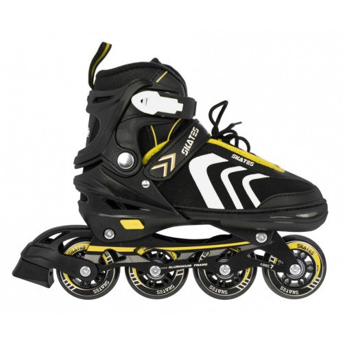 Sada 4v1 Korčule dvojradové korčule pre deti Veľkosť 39-43 Žltý