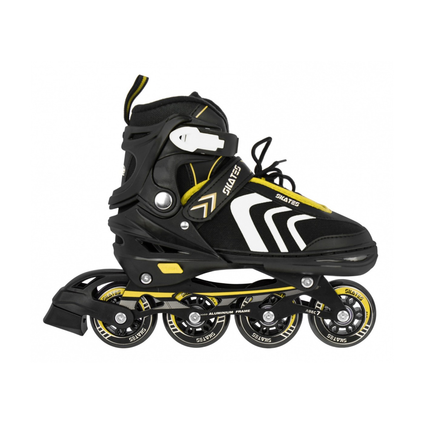 Sada 4v1 Korčule dvojradové korčule pre deti Veľkosť 39-43 Žltý