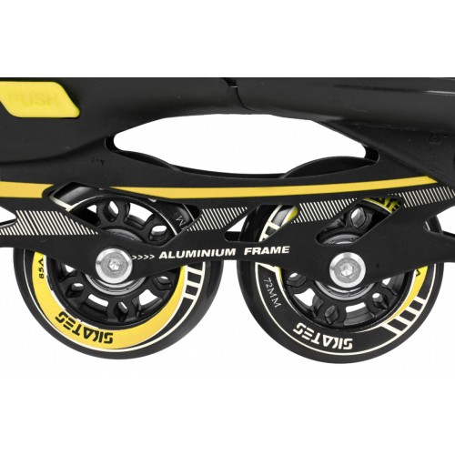 Sada 4v1 Korčule dvojradové korčule pre deti Veľkosť 39-43 Žltý