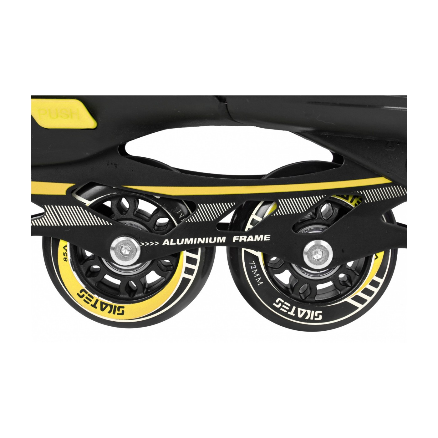 Sada 4v1 Korčule dvojradové korčule pre deti Veľkosť 39-43 Žltý