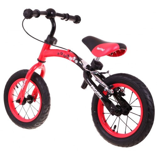 Bicyklové odrážadlo Boomerang BialyBoomerang Červený