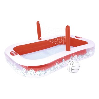 Bazén s volejbalovou sadou Lopta 254 168 97cm BESTWAY