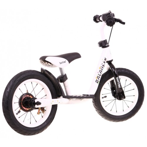 Bežecký bicykel SporTrike Balancer pre deti Biely Prvý bicykel na Učenie jazdy